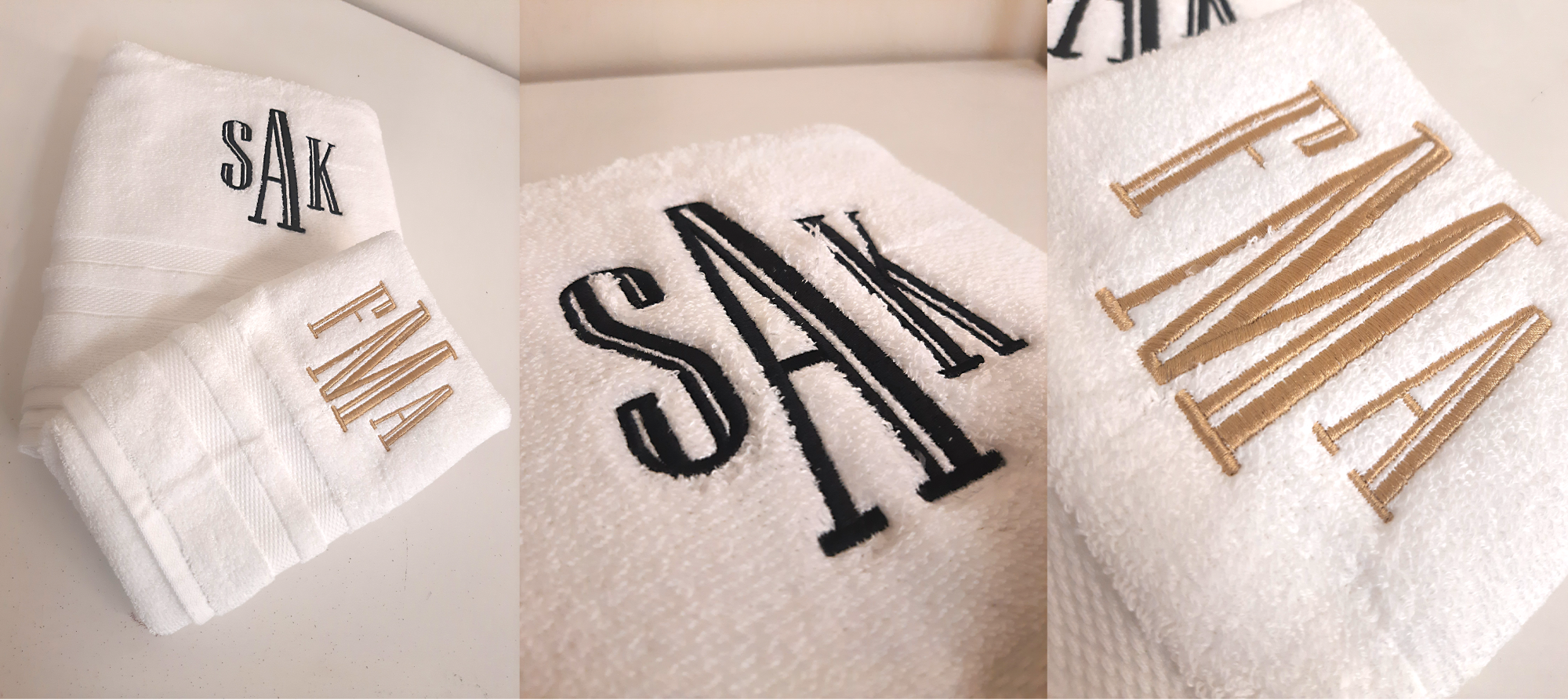 Towels and linens embroidery